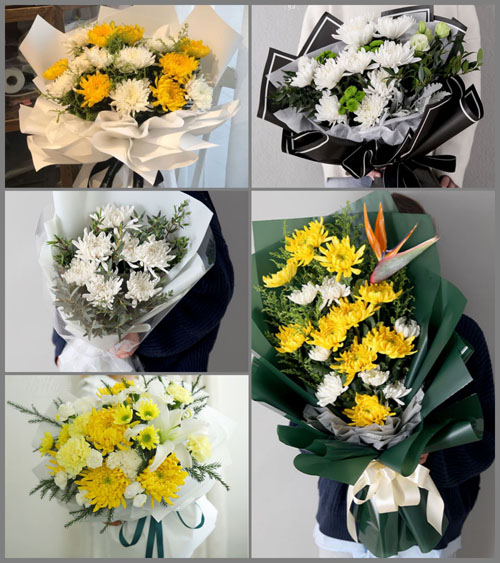 广东梅州市五华县岐岭镇王化村白事花束代送